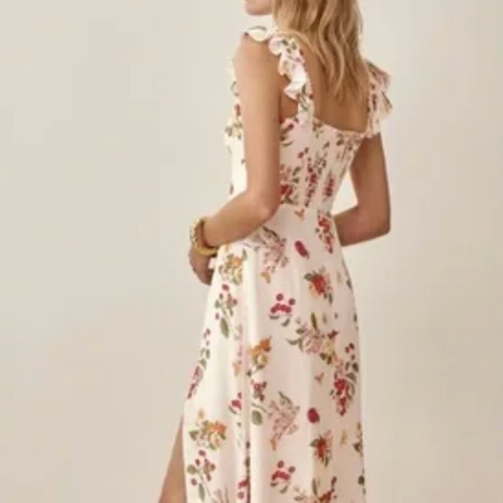 Reformation Bondi Dress Fruit Pattern